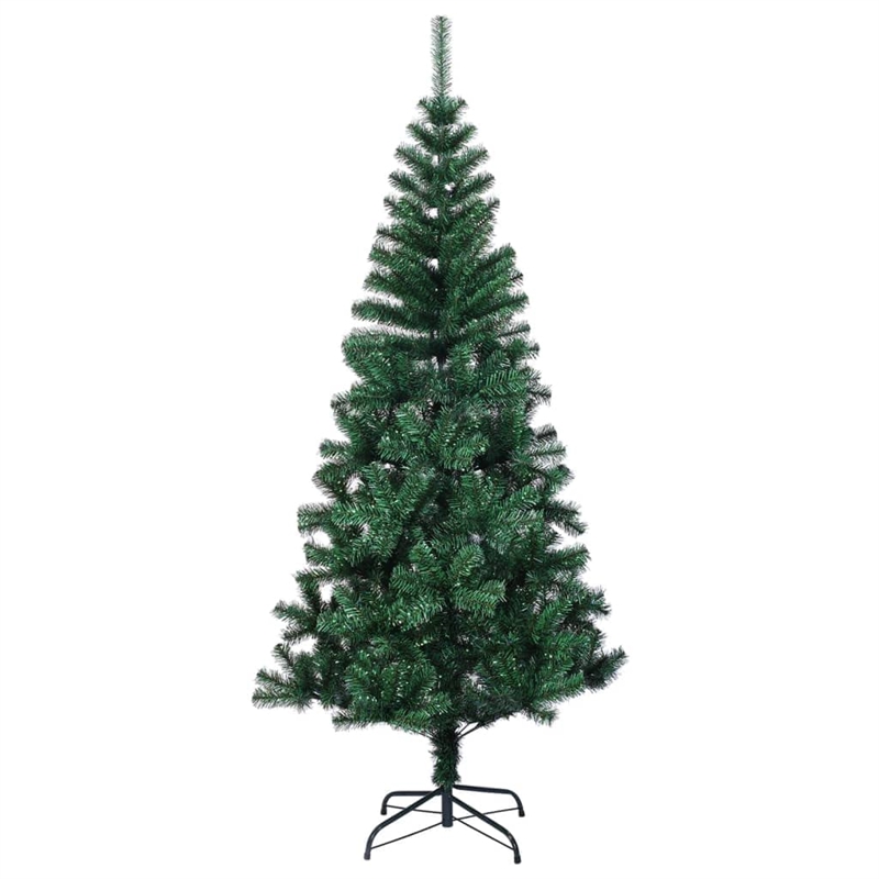 Bowery Hill Christmas Tree Green with Iridescent Tips PVC Steel Large