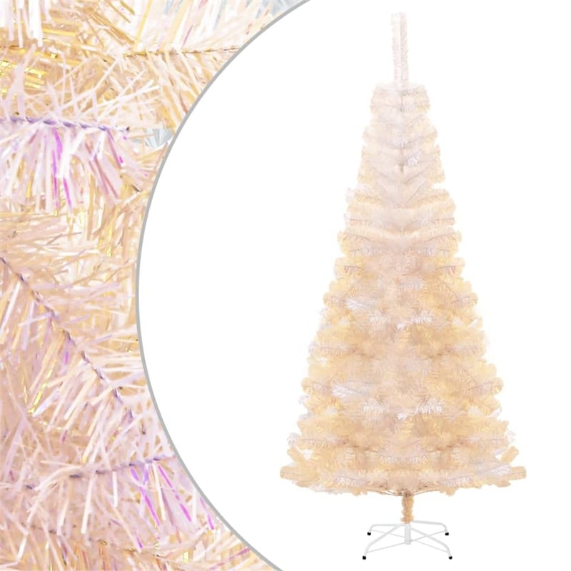 Bowery Hill Christmas Tree White PVC Steel 70.9