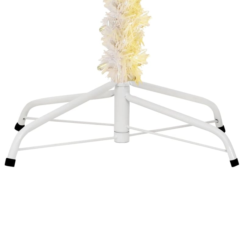 Bowery Hill Christmas Tree White PVC Steel 70.9