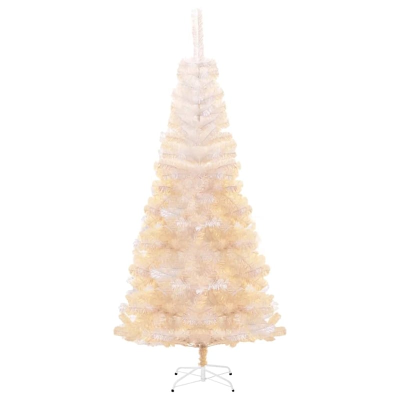 Bowery Hill Christmas Tree White PVC Steel 70.9