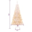 Bowery Hill Christmas Tree White PVC Steel 70.9