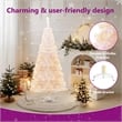 Bowery Hill Christmas Tree White PVC Steel 70.9