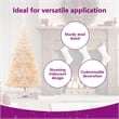 Bowery Hill Christmas Tree White PVC Steel 70.9