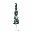 Bowery Hill Contemporary Artificial Half Christmas Tree Green PVC 82.7