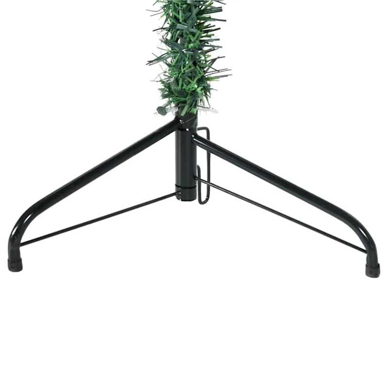 Bowery Hill Contemporary Artificial Half Christmas Tree Green PVC 82.7