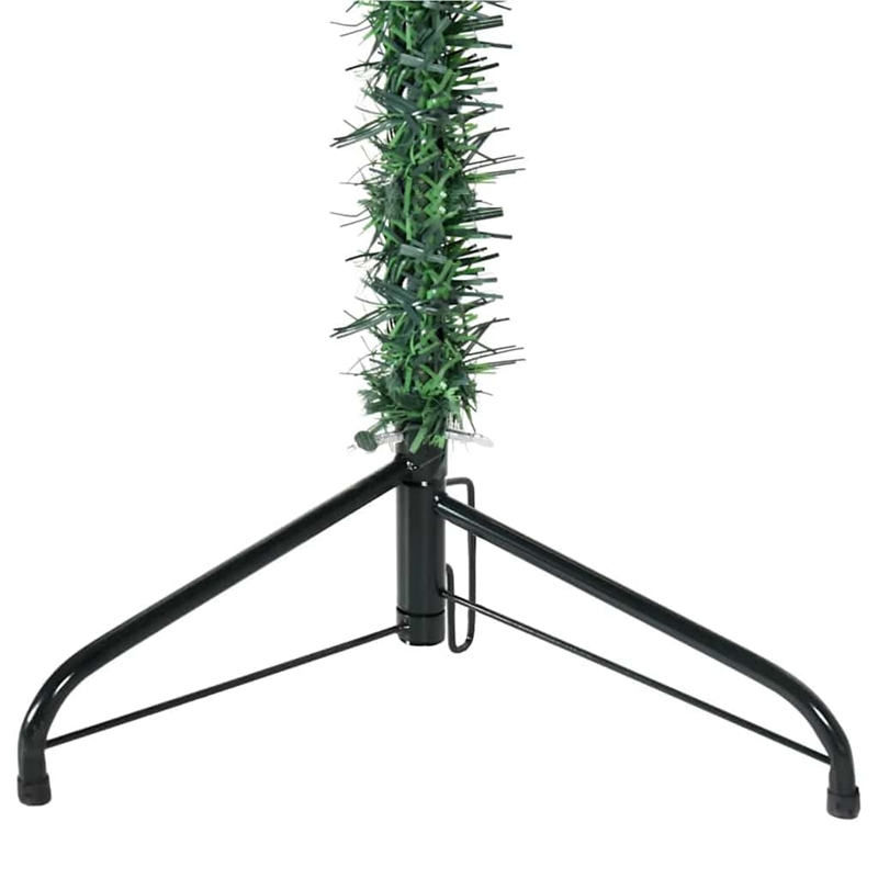 Bowery Hill Contemporary Artificial Half Christmas Tree Green PVC 70.9