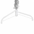Bowery Hill Artificial Half Christmas Tree Silver PVC Steel Slim 59.1
