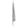 Bowery Hill Artificial Half Christmas Tree Silver PVC Steel Slim 59.1