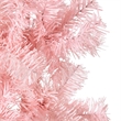 Bowery Hill Slim Fake Half Christmas Tree Pink PVC Slim Decorative Inlays