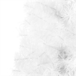 Bowery Hill Artificial Half Christmas Tree White PVC Slim Decorative Inlays