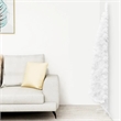 Bowery Hill Artificial Half Christmas Tree White PVC Slim Decorative Inlays