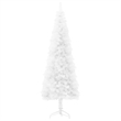 Bowery Hill Artificial Half Christmas Tree White PVC Slim Decorative Inlays