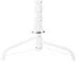 Bowery Hill Artificial Half Christmas Tree White PVC Steel Slim