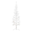 Bowery Hill Artificial Half Christmas Tree White PVC Steel Slim
