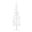 Bowery Hill Artificial Half Christmas Tree White PVC Steel Slim