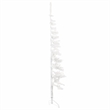Bowery Hill Artificial Half Christmas Tree White PVC Steel Slim