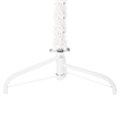 Bowery Hill Artificial Half Christmas Tree White PVC Steel Slim