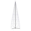 Bowery Hill Christmas Cone Tree Cool white Powder-coated Steel 16 ft