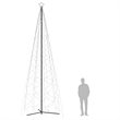 Bowery Hill Christmas Cone Tree Cool white Powder-coated Steel 16 ft