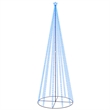 Bowery Hill Christmas Cone Tree Blue Powder-Coated Steel Copper PVC 16 ft