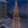 Bowery Hill Christmas Cone Tree Warm white Powder-coated Steel copper PVC
