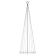 Bowery Hill Christmas Cone Tree Warm white Powder-coated Steel copper PVC