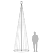 Bowery Hill Christmas Cone Tree Warm white Powder-coated Steel copper PVC