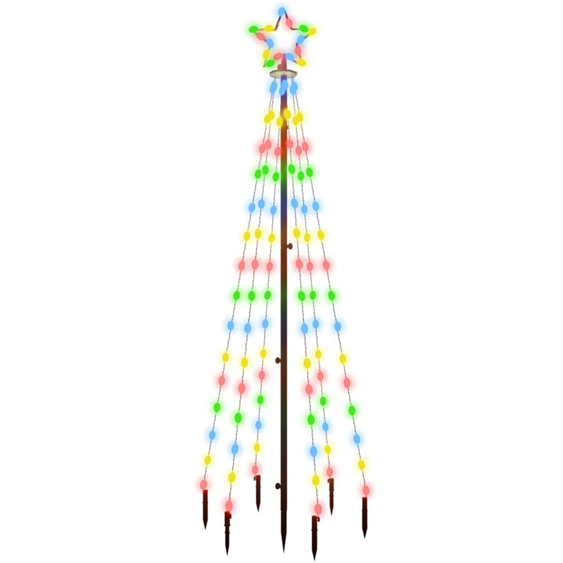 Bowery Hill Christmas Tree With Spike Colorful Powder-coated Steel copper PVC