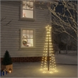 Bowery Hill Christmas Tree With Spike Warm White Powder-coated Steel copper PVC
