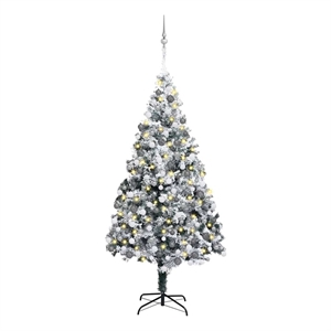 Bowery Hill Artificial Christmas Tree Green 70.9&quot PVC and Steel and Plastic