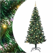 Bowery Hill Artificial Pre-lit Christmas Tree Green 94.5