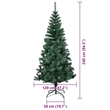 Bowery Hill Artificial Pre-lit Christmas Tree Green 94.5