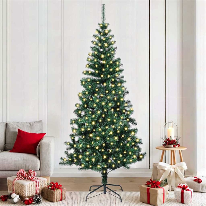 Bowery Hill Artificial Pre-lit Christmas Tree Green 82.7