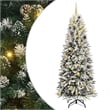 Bowery Hill Artificial Christmas Tree with 300 LEDs White 78 x 78 x 210 cm