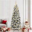 Bowery Hill Artificial Christmas Tree with 300 LEDs White 78 x 78 x 210 cm