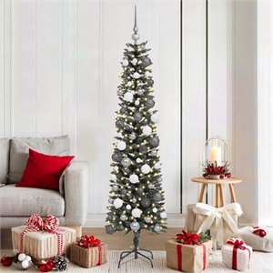 Bowery Hill Artificial Christmas Tree with Stand Green 50.5 x 50.5 x 180 cm