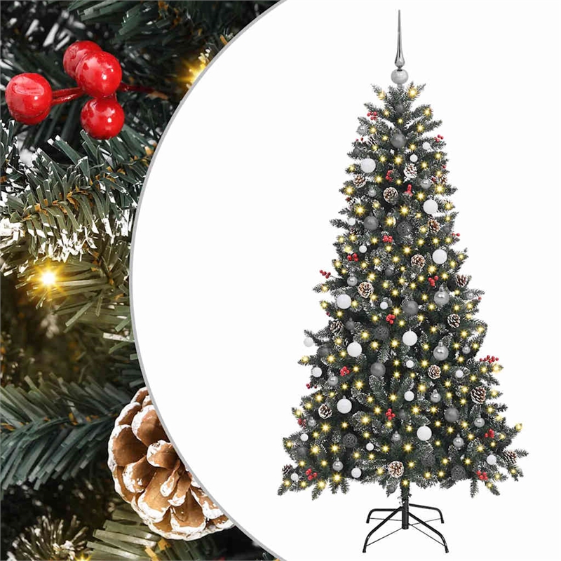 Bowery Hill Artificial Christmas Tree with Stand Green 114 x 114 x 210 cm