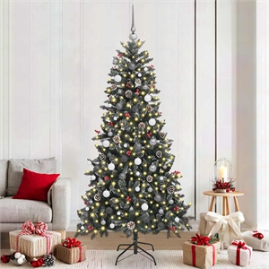 Bowery Hill Artificial Christmas Tree with Stand Green 114 x 114 x 210 cm