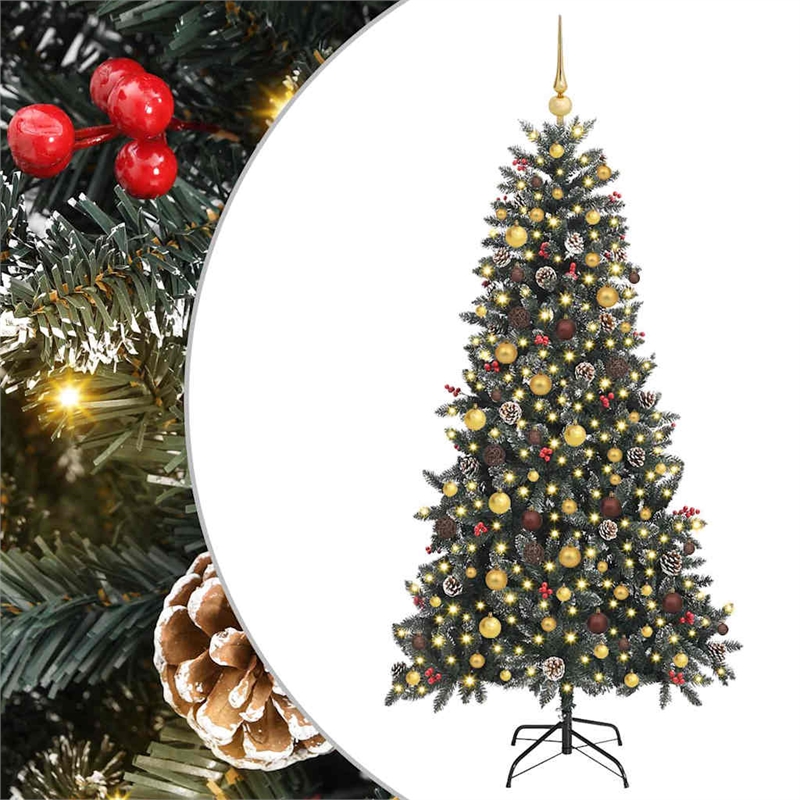 Bowery Hill Artificial Christmas Tree with Stand Green 114 x 114 x 210 cm