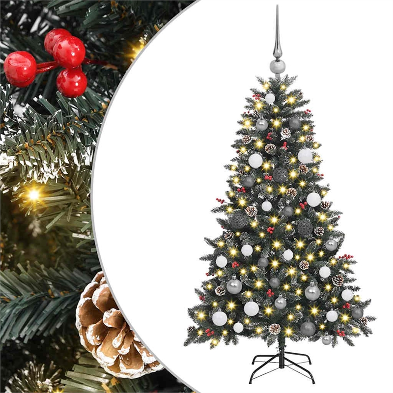 Bowery Hill Artificial Christmas Tree with Stand Green 83.5 x 83.5 x 150 cm