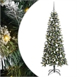 Bowery Hill Artificial Christmas Tree with 300 LEDs Green 76 x 76 x 180 cm