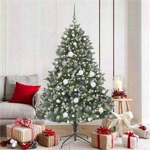 Bowery Hill Artificial Christmas Tree with Stand Green 126 x 126 x 180 cm