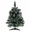 Bowery Hill Artificial Christmas Tree Green with white flocking PVC plastic