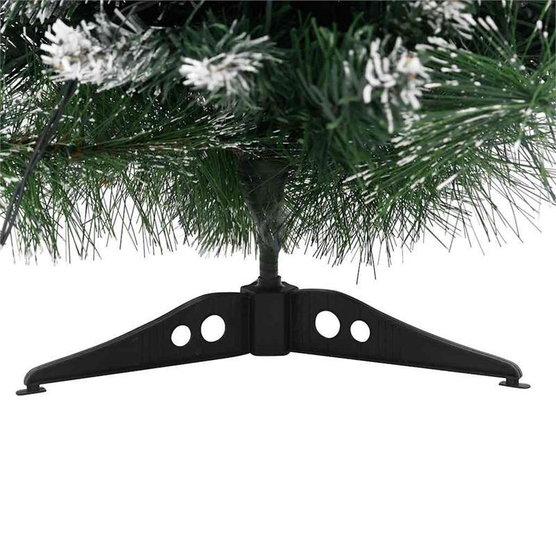 Bowery Hill Artificial Christmas Tree Green with white flocking PVC plastic