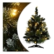 Bowery Hill Artificial Christmas Tree Green with white flocking PVC plastic
