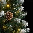 Bowery Hill Artificial Christmas Tree Green and White PVC Steel 82.7 