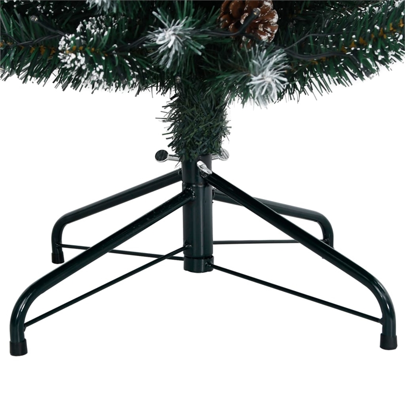 Bowery Hill Artificial Christmas Tree Green and White PVC Steel 82.7 