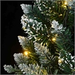 Bowery Hill Artificial Christmas Tree Green and White PVC Steel 71