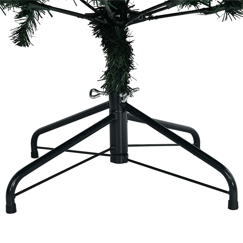 Bowery Hill Artificial Christmas Tree Green and White PVC Steel 71