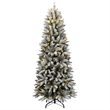 Bowery Hill Artificial Christmas Tree Green and White PVC PE Steel Large